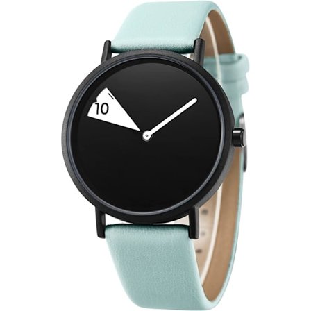 Minimalistisk damklocka ultratunn mode läder kvarts dam