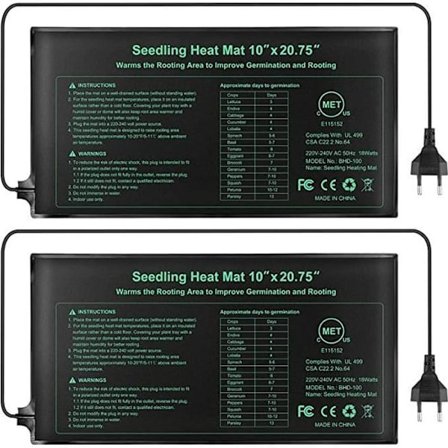 Elektronisk varmemåtte, vandtæt, hydroponisk varmepude til frø, krybdyr, plante