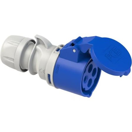PC Electric Stikkontakt 32A 3P+J 230V 9H IP67 Blå 2242-9