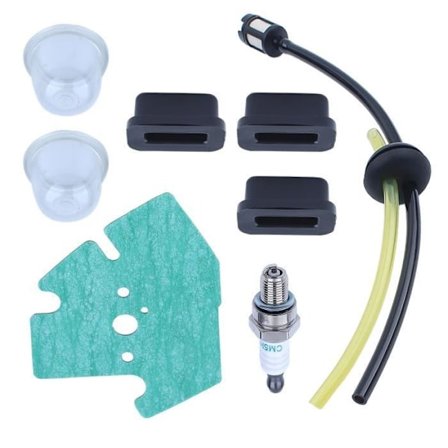 Adefol Græsslåmaskine Motor Brændstof Tank Gummi Gennemføringshul Monteringssæt Kompatibel Med Honda GX25 GX25T Med Forgaser