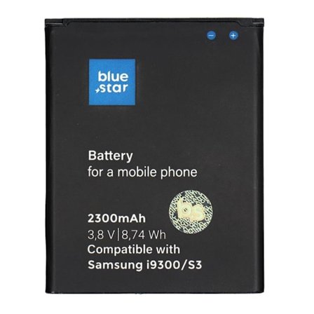 Blue Star Samsung S3 Batteri I9100 2300mAh PREMIUM