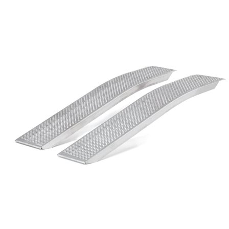 Lastramp, böjd, 750 kg/par, 2000x260x60 mm, aluminium