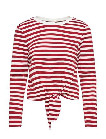 Vitinny L/S Boat Neck Top/Su/Ka Red Vila