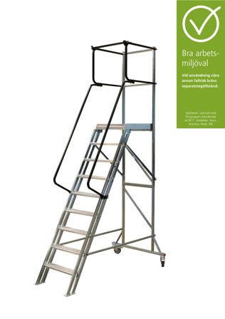 Laggo 5180 Plattformsstege 180 cm 180 cm, Stegar & ställningar