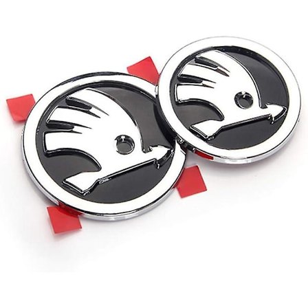 Bagagerum, Front, Bil, Bagpå, Emblem, Gitter, 3d, Metal, Klistermærker, Til Skoda, Auto, Karosseri, Dekoration, Logo, Styling, 2 Stk.