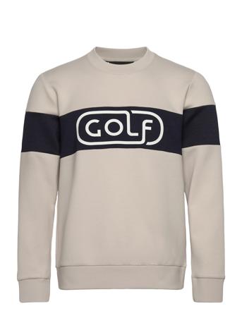 Kameron Crew Neck Sport Men Sport Clothing Sport Sweatshirts & Hoodies Sport Sweatshirts Beige J. Lindeberg