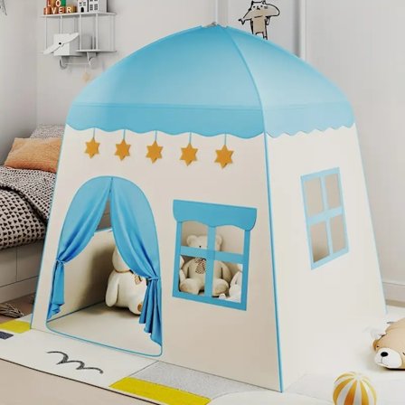 Lekehustelt Jente Prinsesse Leketelt Gutt Innendørs Lite Hus Sove Festivalgave