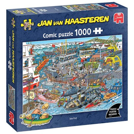 Jan Van Haasteren Puslespil Havneby 1000 Brikker