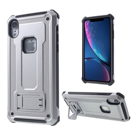 iPhone Xr skyddsfodral av plast och TPU - Silver