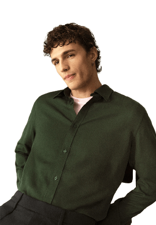 NORVIE Skjorta i lyocell PIERRE Skjortor Grön M