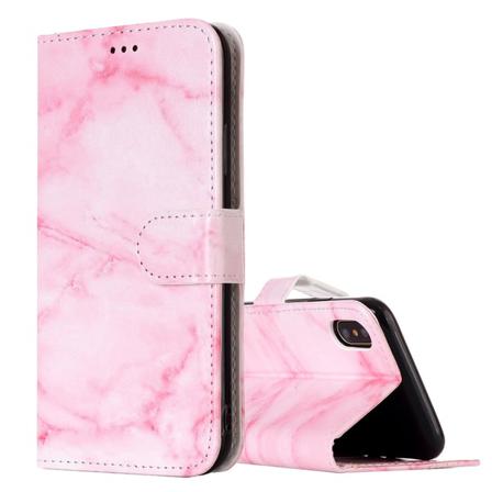 Plånboksfodral För Iphone X - Rosa Marmor