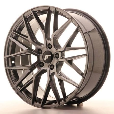 1 aluminiumsfælg Japan Racing JR28 20x8,5 ET30 5x120 Hyper Black med ring 72,6