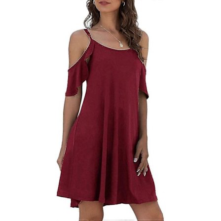 Kesämekot Naisten Kesäinen Rento Mekko Avoselkäiset Röyhelöhihaiset Mekot Taskulla