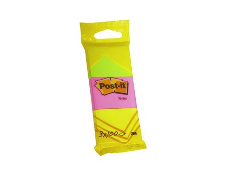 Post-it Notes 38x51mm neon 3/fp - Lyreco - Kontorsmaterial - Notes och Post-It - Notes - Färgade