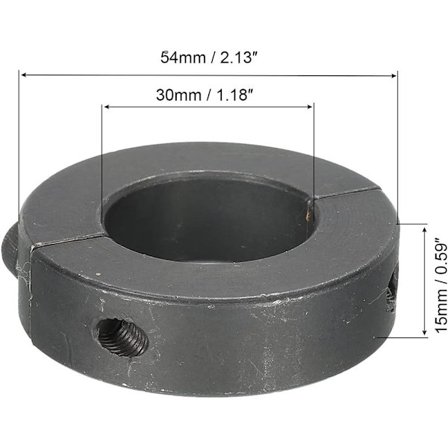Akselin kaulukset kaksoisjaettu kiristyspanta 1,18 TUUMAA (30 mm) 1,18