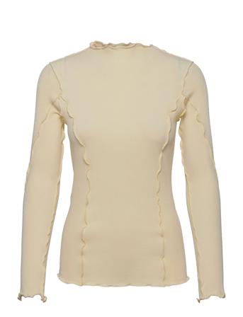 Rodebjer Columbine Langærmet T-shirt Creme RODEBJER