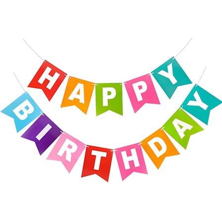 Bursdagsgirlander Happy Birthday Banner For Festdekorasjon