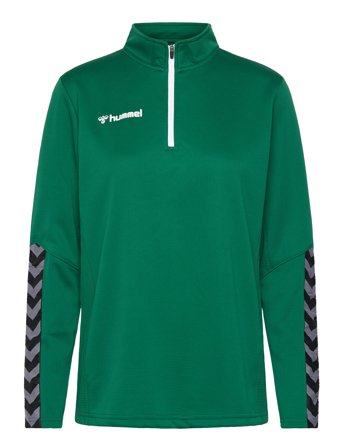 Hummel Hmlauthentic Half Zip Sweatshirt Woman - Green - S
