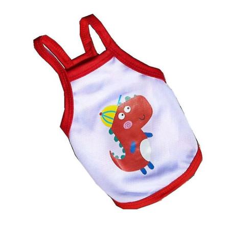 Søte hundeklær til små hunder Frukttrykt vårvalp Katt T-skjorte vest Sommer kjæledyrklær Chihuahua Pug skjorter 2 XS