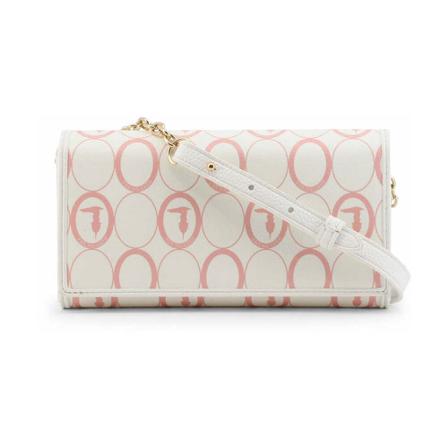 Trussardi, Clutch 75B01101 W818 Biały, Kobieta, Rozmiar: ONE Size