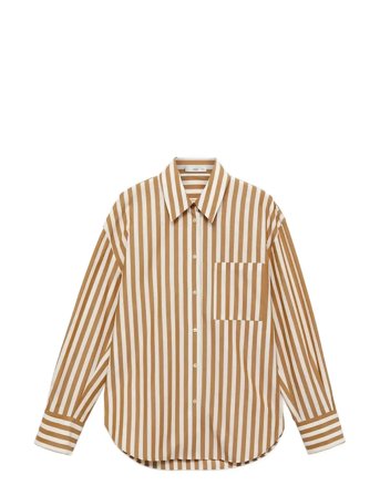 Mango | Oversize Striped Shirt | S