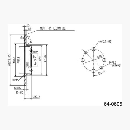 Bromsskiva - Biltema
