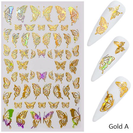 Butterfly Nail Art Stickers Nail Decals Decorations DIY Manicu