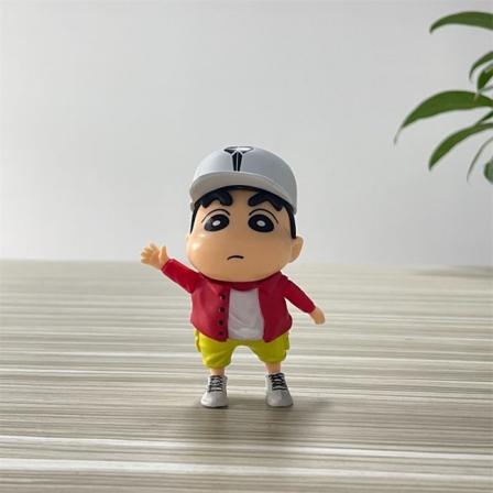 PVC Statue Model Dukke Crayon Shin-chan figur Nohara Shinosuke Red