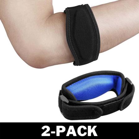 Tennisarmbåge Skyddsarmband För Ömmande Armbåge Blå 2-pack
