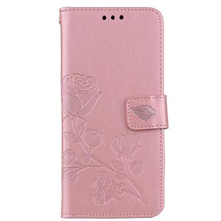 iPhone XS Maxin kuori - Lompakko Rose Rosa metallic