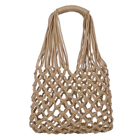 1 st handvävd väska mode ihålig elegant handväska tote väska axelväska för flickor kvinnor damer