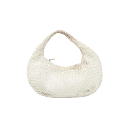 Bottega Veneta Vintage Pre-owned Leather shoulder-Tass , Wit , Dames , Maat: ONE Size Vintage Tassen