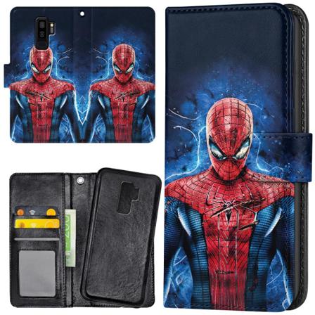 Samsung Galaxy S9 Plus - Lommebok Deksel Spiderman Multicolor