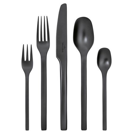Villeroy & boch Manufacture Rock bestikksett 20 deler, svart' - 'Black