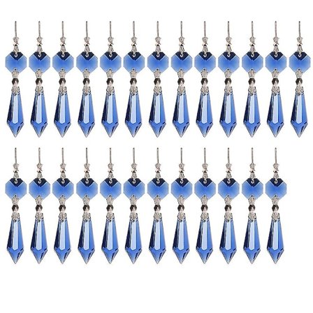 25 stk. Krystal Ornamenter Farverige Regnbue Maker Krystal Lysekroner Prismer Ishængende Vedhæng (FMY)