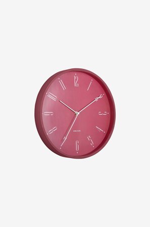 Karlsson - Veggklokke Regal Numbers - Rød - Veggklokker & bordklokker - Fra Homeroom