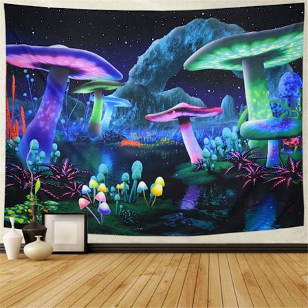 Galaxy Space Tapestry Fantasy Plant Wall Tapestry Magic River La