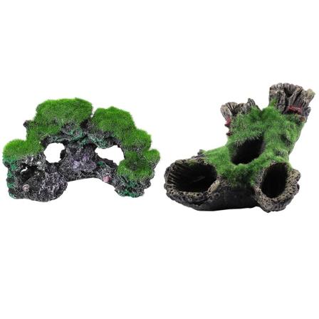 Harts Aquarium Korallrev Moss Sten Fisktank Marin Ö Ornament Grotta Fisktank Dekoration Mo