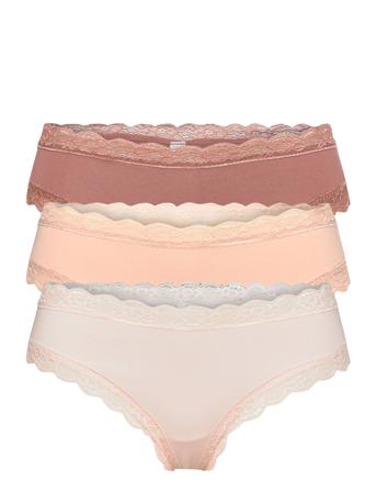 Brief 3 Pack Brazilian Emelie Lingerie Panties Brazilian Panties Multi/mönstrad Lindex