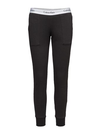 Bottom Pant Jogger Pyjamasbukser Hyggebukser Sort Calvin Klein
