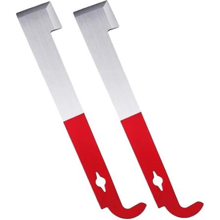 Bikubeverktøy, birøktutstyr Rustfritt stål Bieskrape Rammeheveutstyr For Birkjøper, hjemmehagebruk (rød) (2 stk)