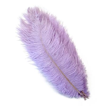 10 stk. 15-60 cm Store Strudsefjer Hvide Strudsefjerfjer Karneval Bordmidtpunkter Fest Bryllup Tilbehør Dekoration Light purple 15-20cm