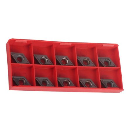 10 stk./sæt CNC Carbide Tips Indlæg Blade Skærer Drejebænk Drejeværktøj med æske