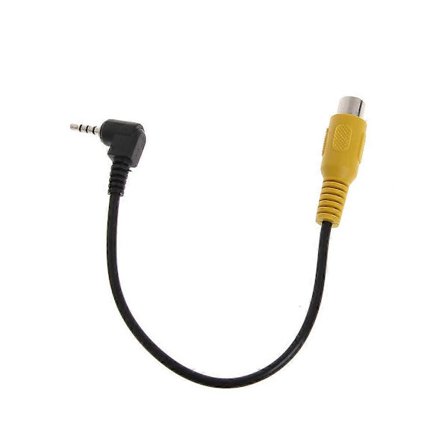 2,5 mm Stereo Jack Hane Kontakt Till RCA Hona Video Konverter Adapter Kabel För GPS