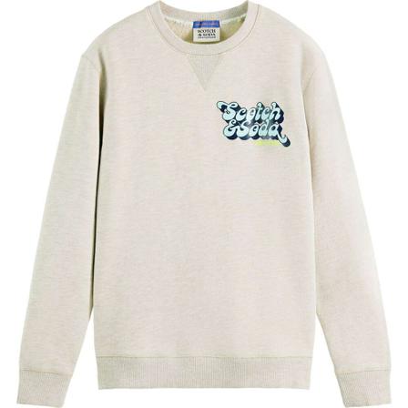 Scotch & Soda Logo artwork crewneck inbo, Herre Sweatshirts