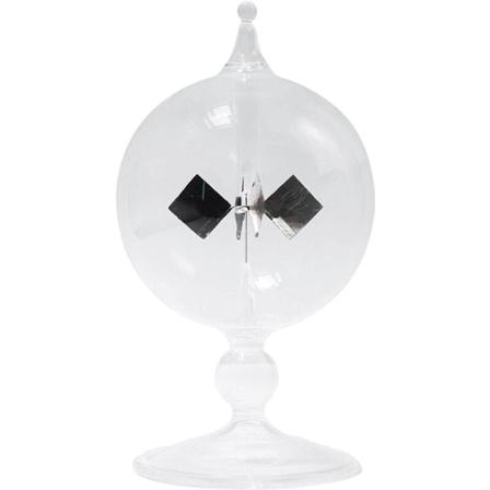 Klar solenergi radiometer roterende finner sollys energi glass radiometer vitenskap pedagogisk mølle