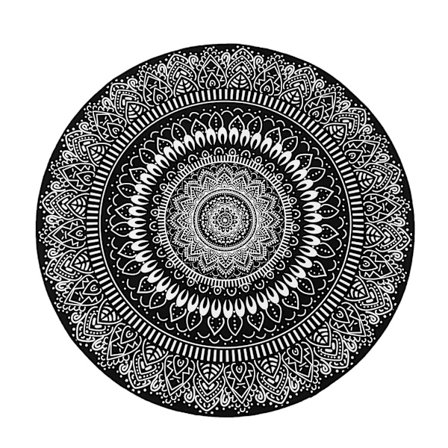 Pyöreä Mandala Kukka Matto Huoneen Matot Liukumaton Lattiamatto