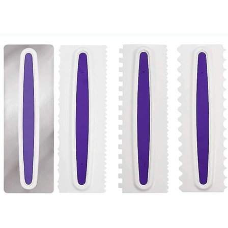 Kakun Kuorrutussileä, 4 Kpl Kakun Kaavin, Fondant-Lastat, Muovikakku