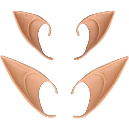 2 par Pixie Fairy Elf-korvat - Halloween-, Joulu-, Vampyyrijuhla-tarvikkeet