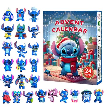 2025 Grænseoverskridende Julekalender Lilo & Stitch 24-dages nedtælling Blind Box